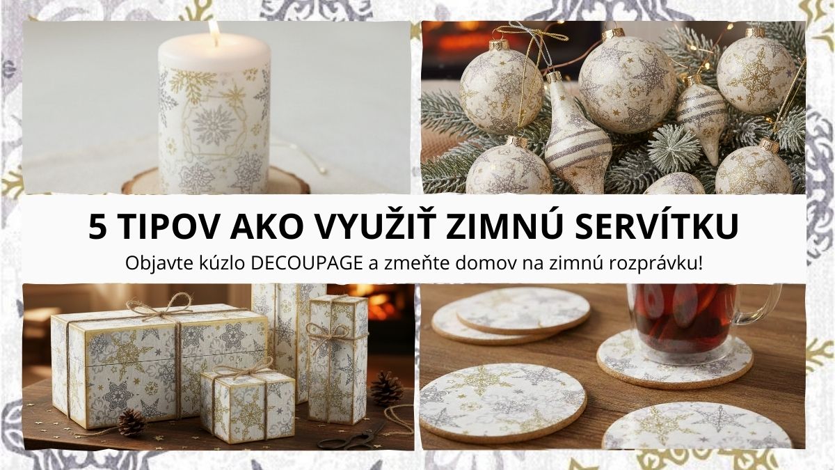 Mrazivá elegancia u vás doma: 5 tipov, ako využiť servítku so zimným motívom