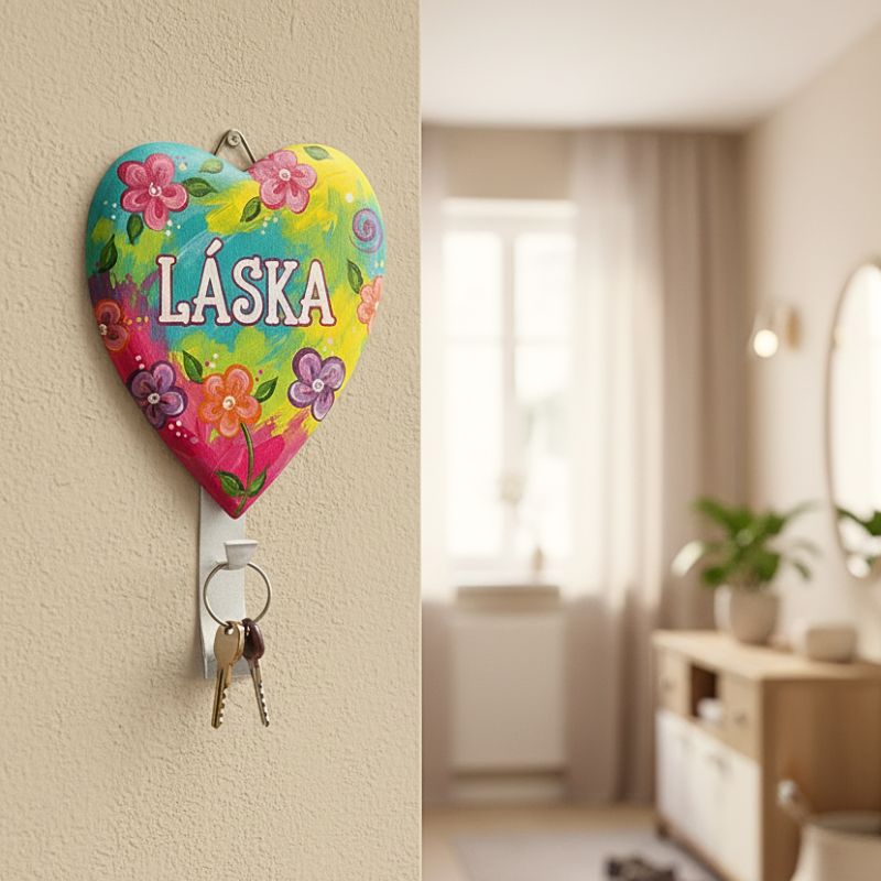 Maľované srdiečko 2