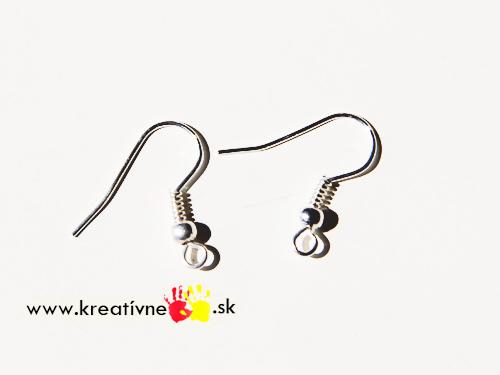 Afroháčik s pružinkou a guličkou bez niklu, 20 párov