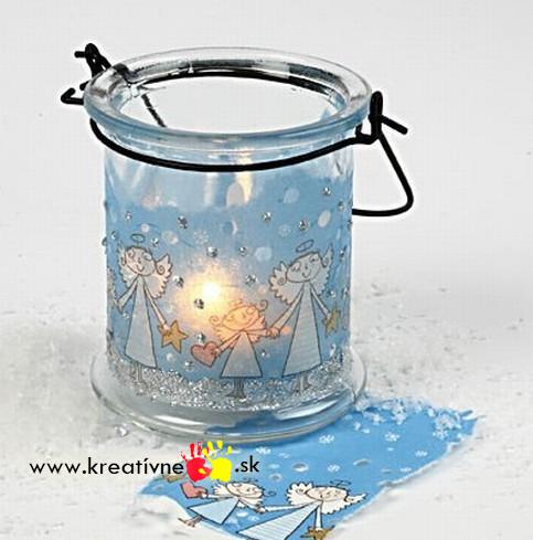 Svietnik s držiakom 10x9cm, 1 ks