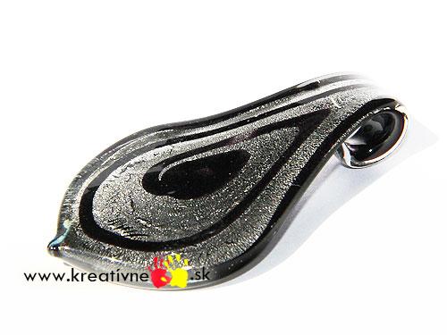 Lampwork prívesok Slza 1 ks