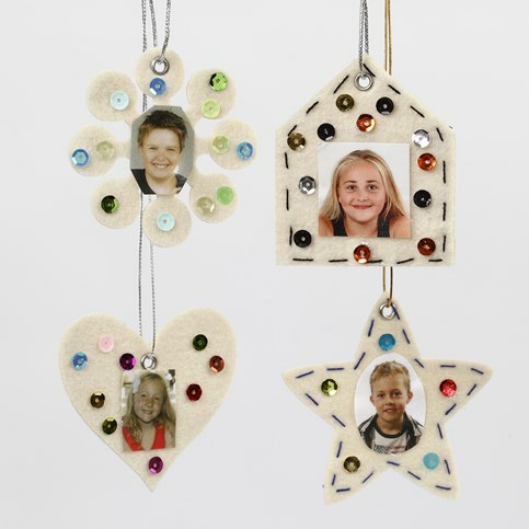 Filcové ozdoby 5 ks