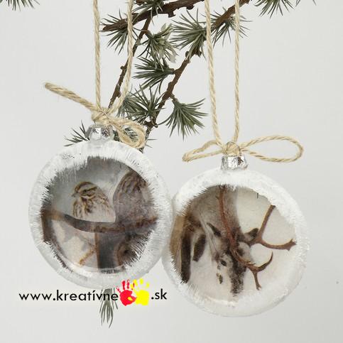 Sklenené gule 10cm 4 ks