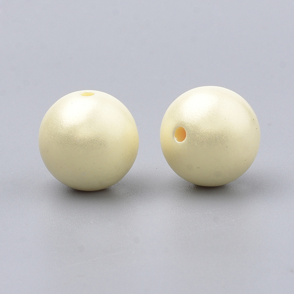 Plastové korálky 8mm, 10 g (cca 36 ks)