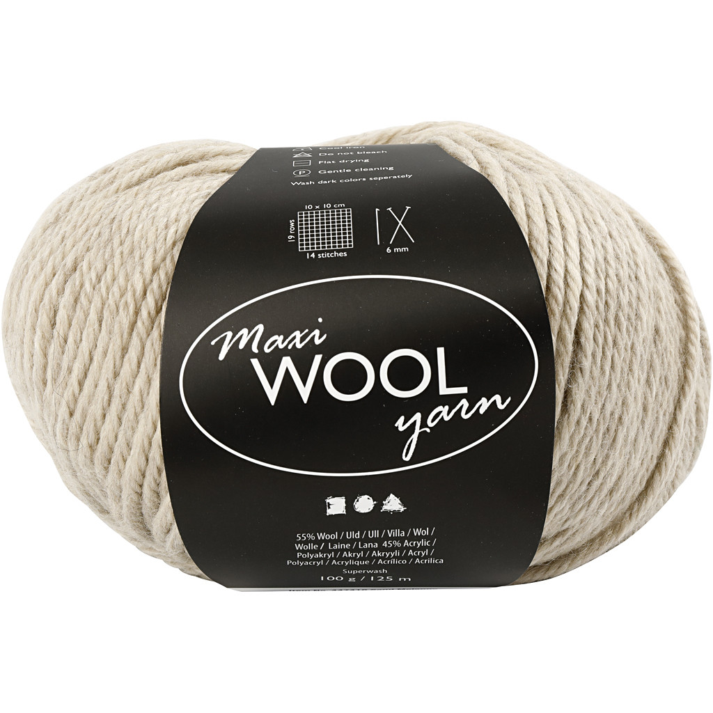 Vlnená priadza 100g, 125 m