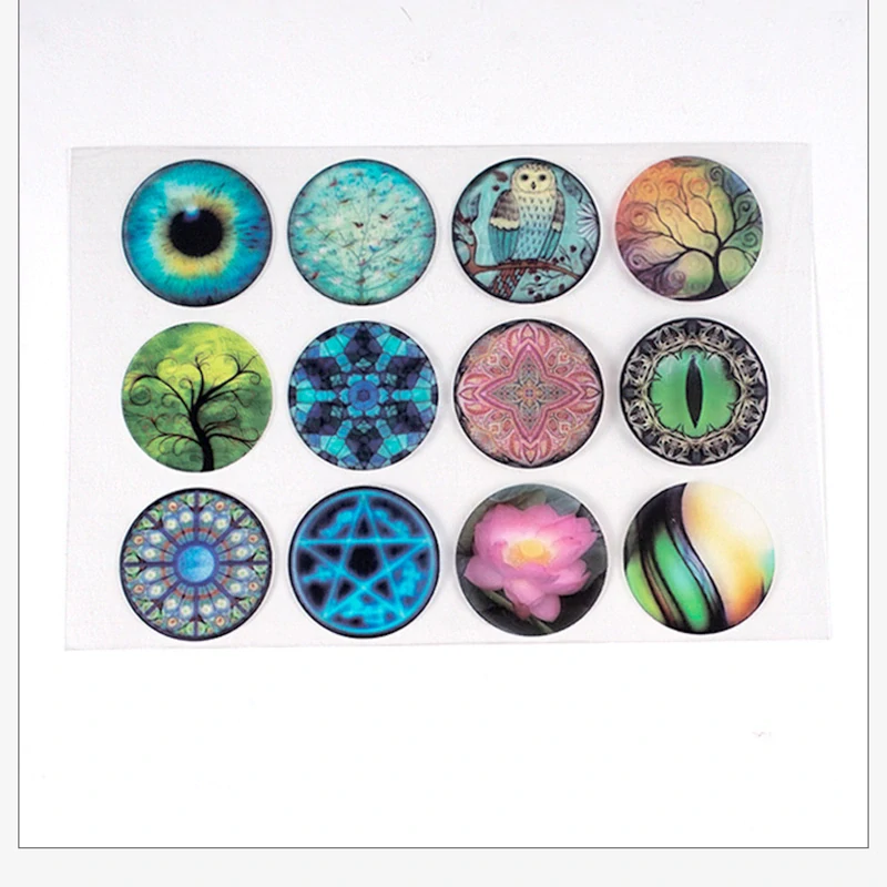 Kreatívna Fólia so vzorovanými kruhmi pre UV a Epoxidovú Živicu 15x10cm, 1 hárok