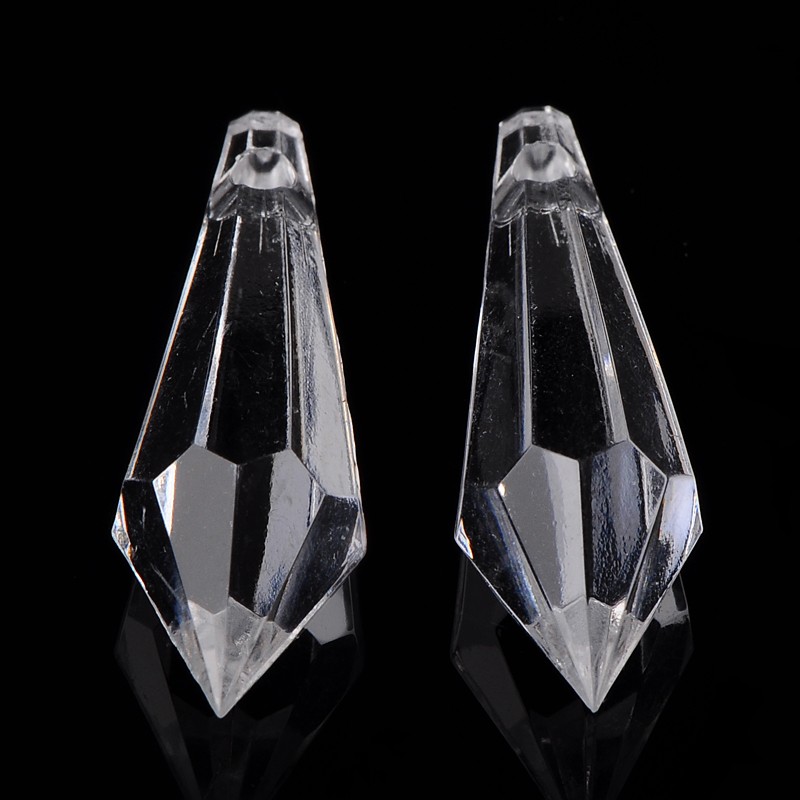Brúsené korálky 40x13mm, 10 ks