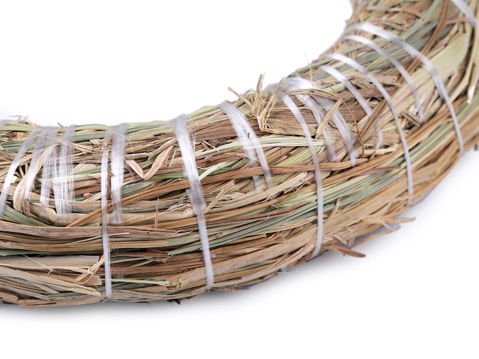 Obviazaný slamený veniec 20 cm, 1 ks