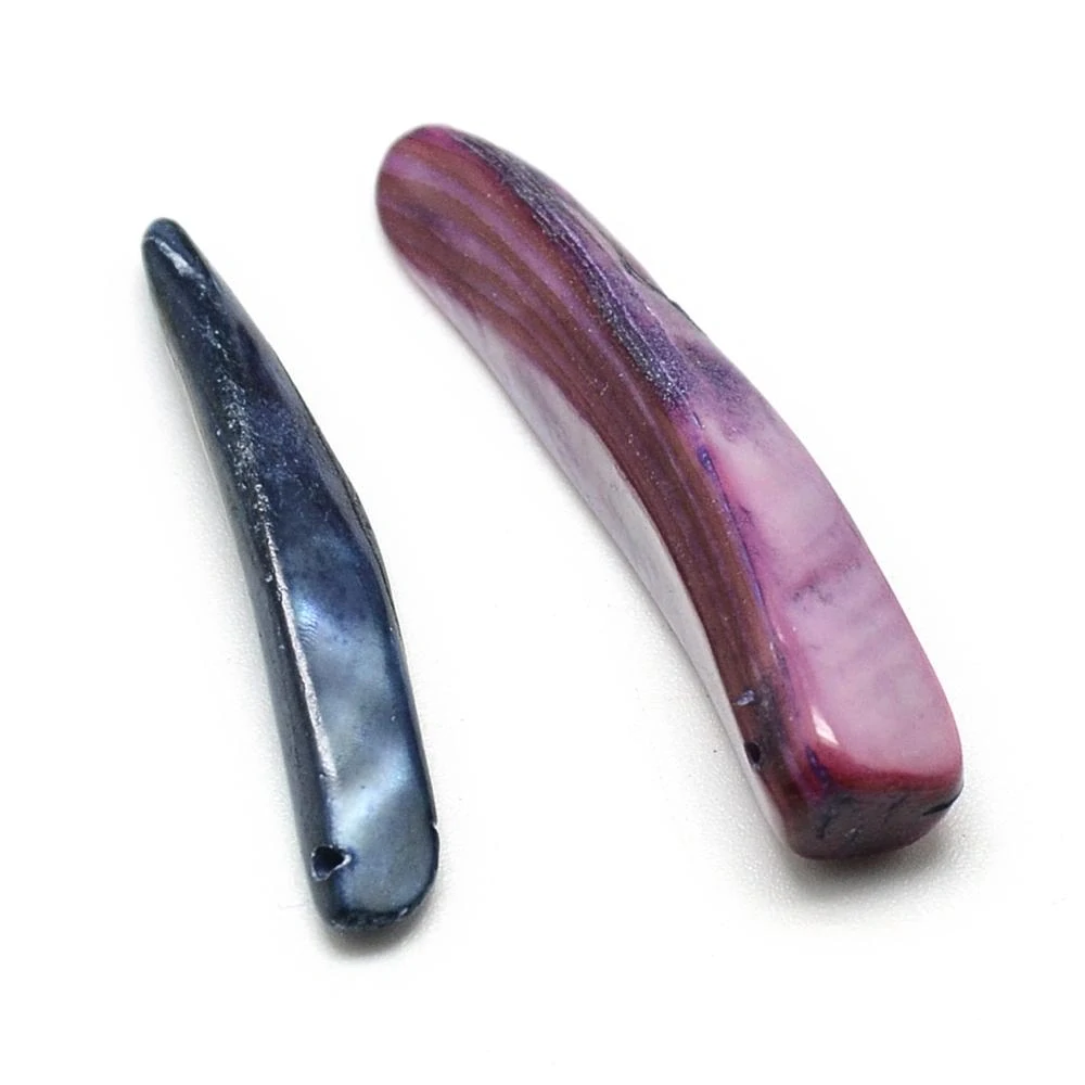 Perleťové zuby 20-38x4-11x3-7mm, 50 ks