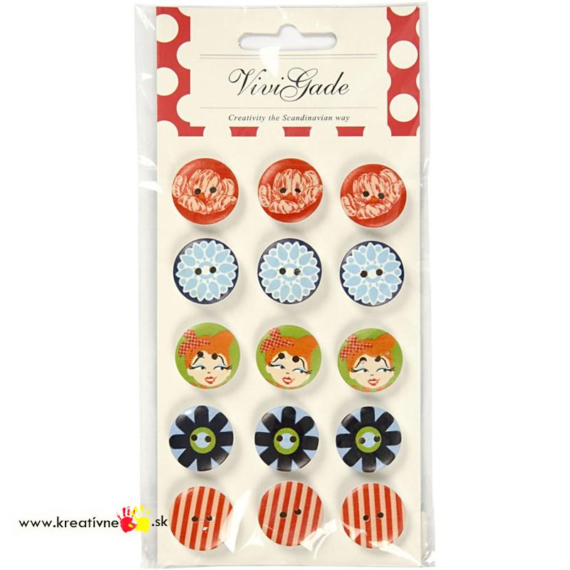 Dizajnové Gombíky Londýn 15 ks