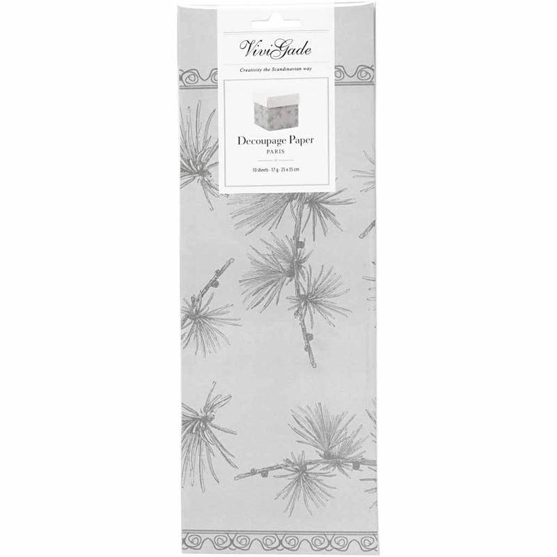 Decoupage papier Paris ihličie 10 ks