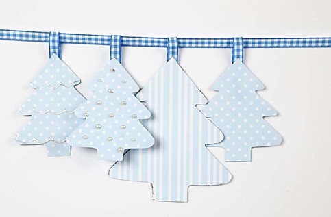 Papierové stromčeky 50 ks