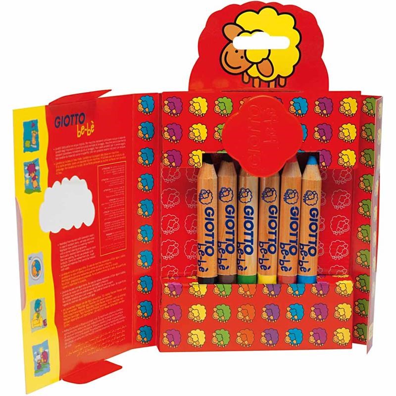 Pastelky Giotto be-bé 6 ks