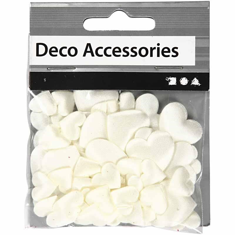 Saténové srdiečka 70 ks