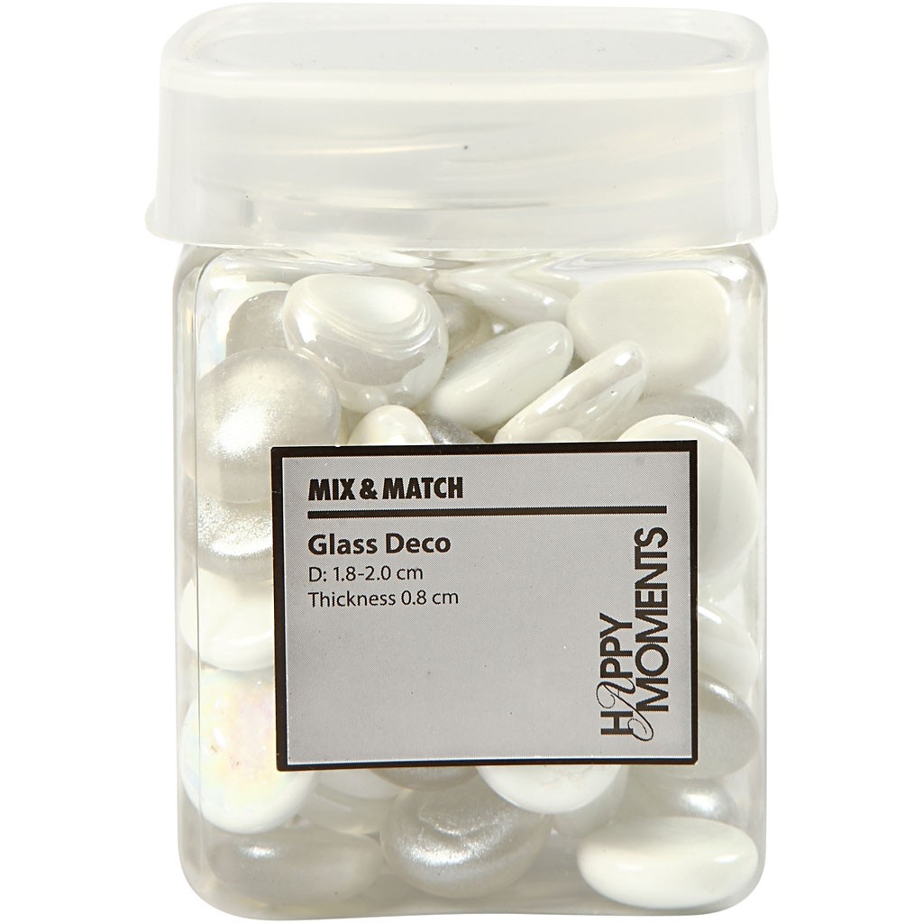 Sklenené kamienky 18-20mm, 370g