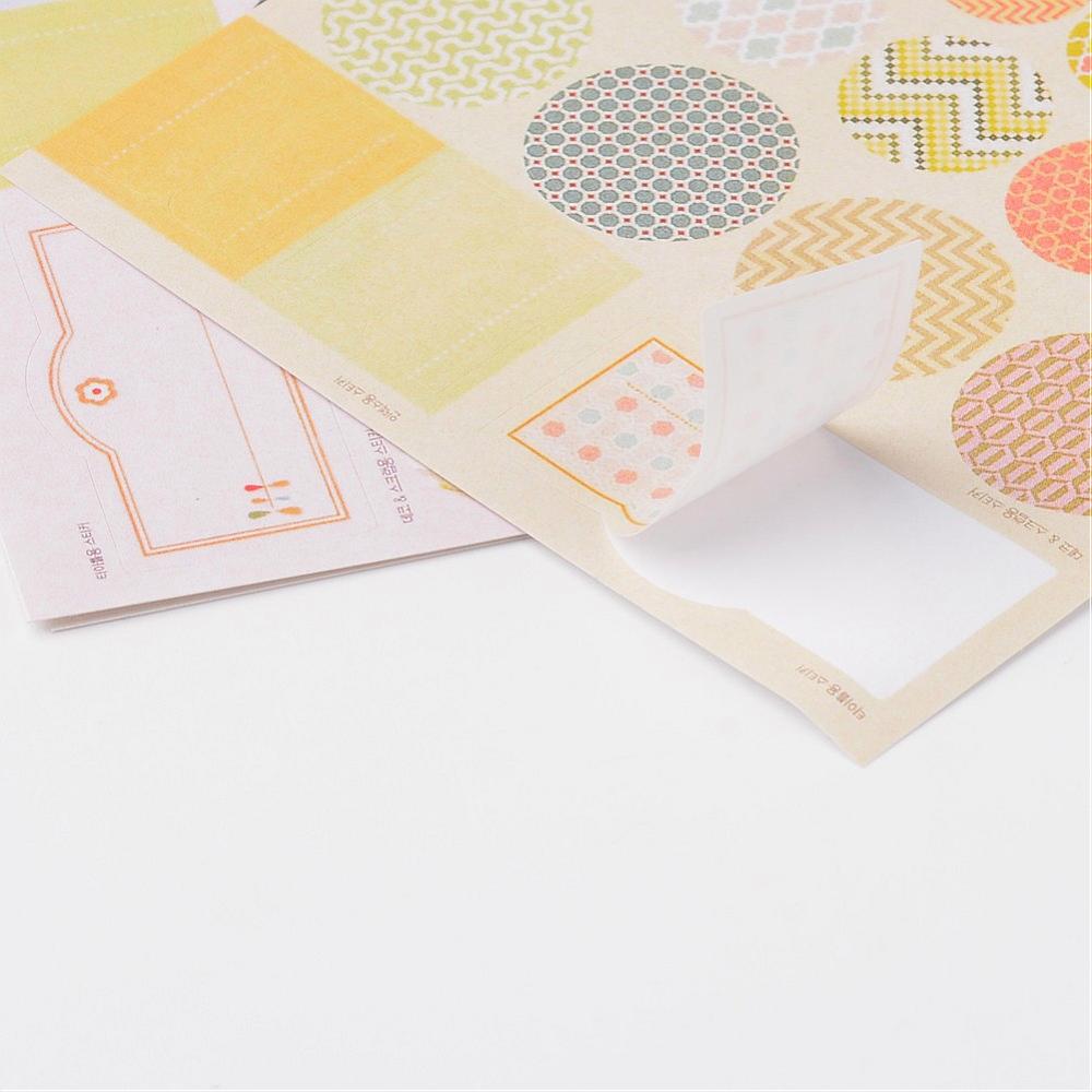 Mix scrapbook nálepiek 4 hárky