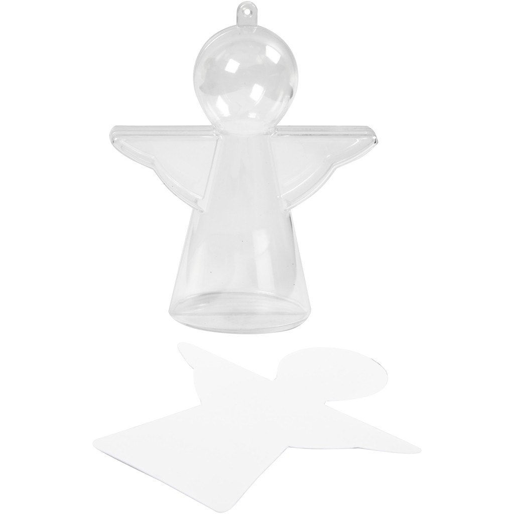 Plastový anjel 10 cm, 4 ks