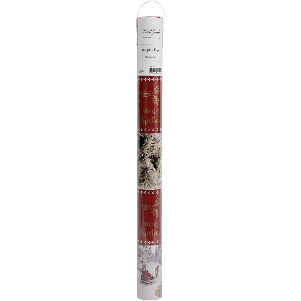 Baliaci papier Merry Christmas 50cm, 3 m