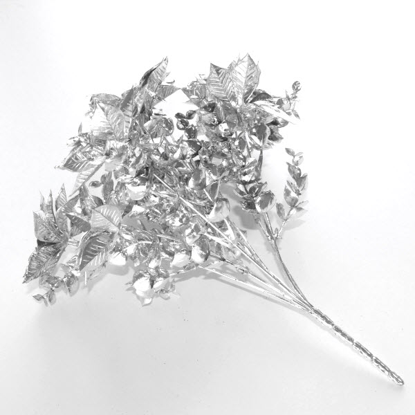 Metalické kvety na stonke 30 cm