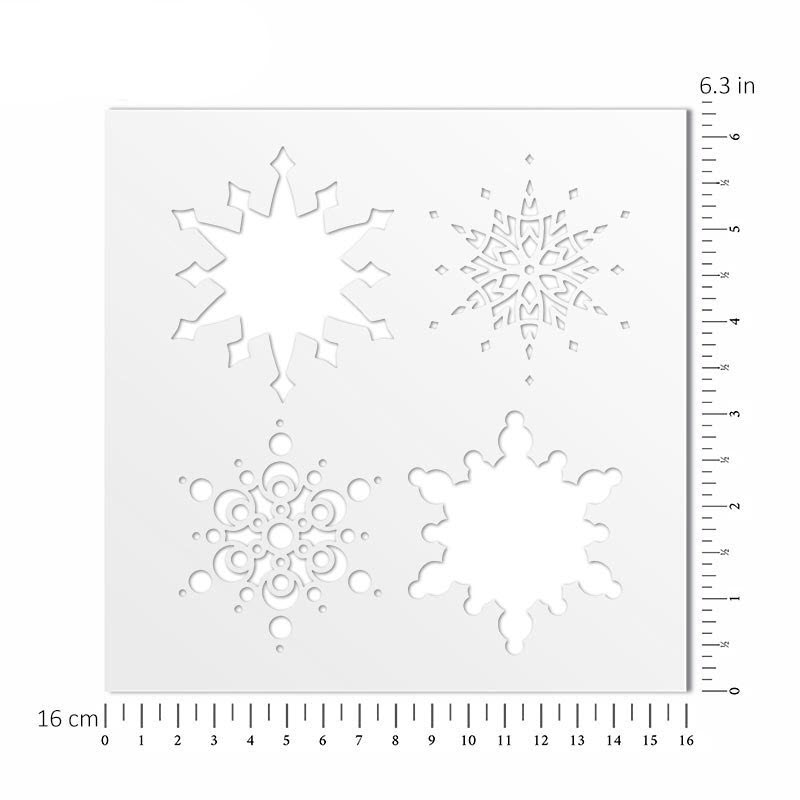 Šablóna Vločky 16x16cm, 1 ks