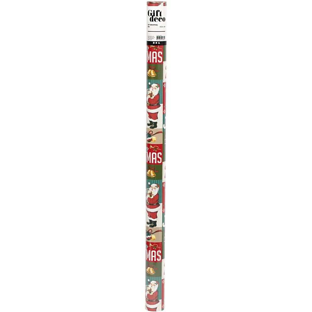 Baliaci papier Merry Christmas 70cm, 4 m