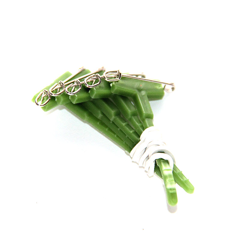 Zelená spinka/spona 5 ks