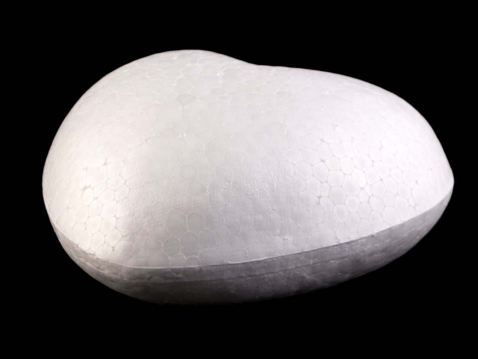 Polystyrénové srdce 15 cm, 1 ks