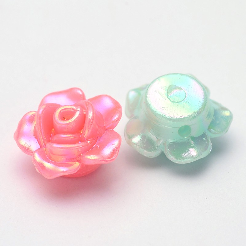 Plastové kvetinky 13x8mm, 10g