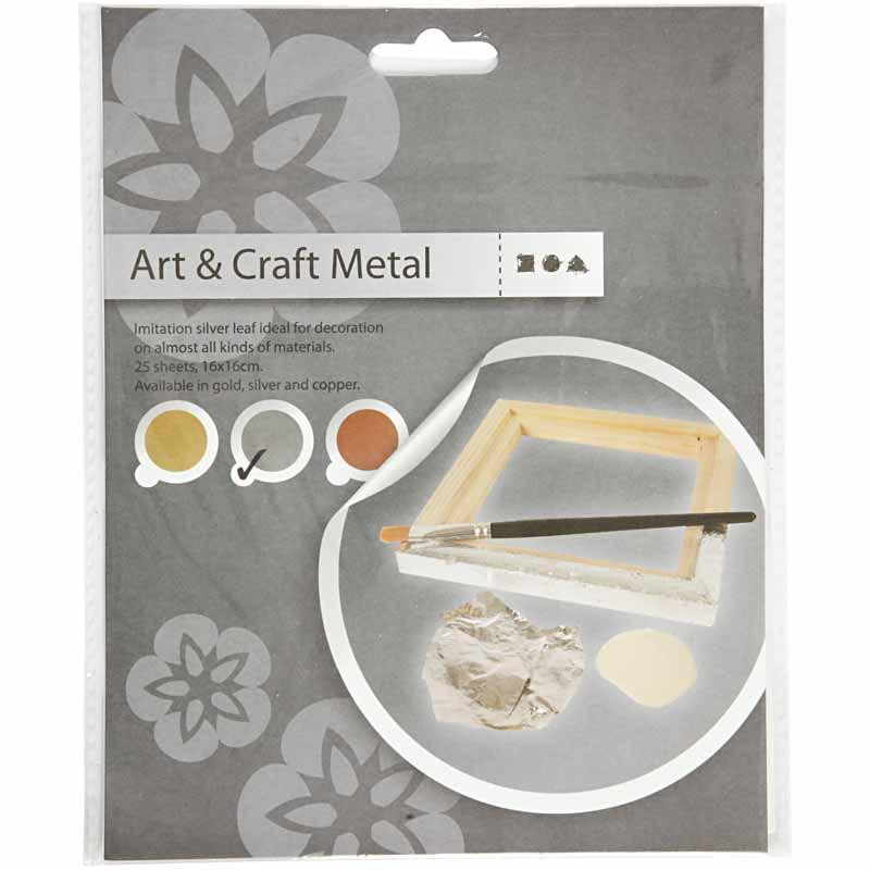 Metalické plátky 16x16 cm, 25 ks