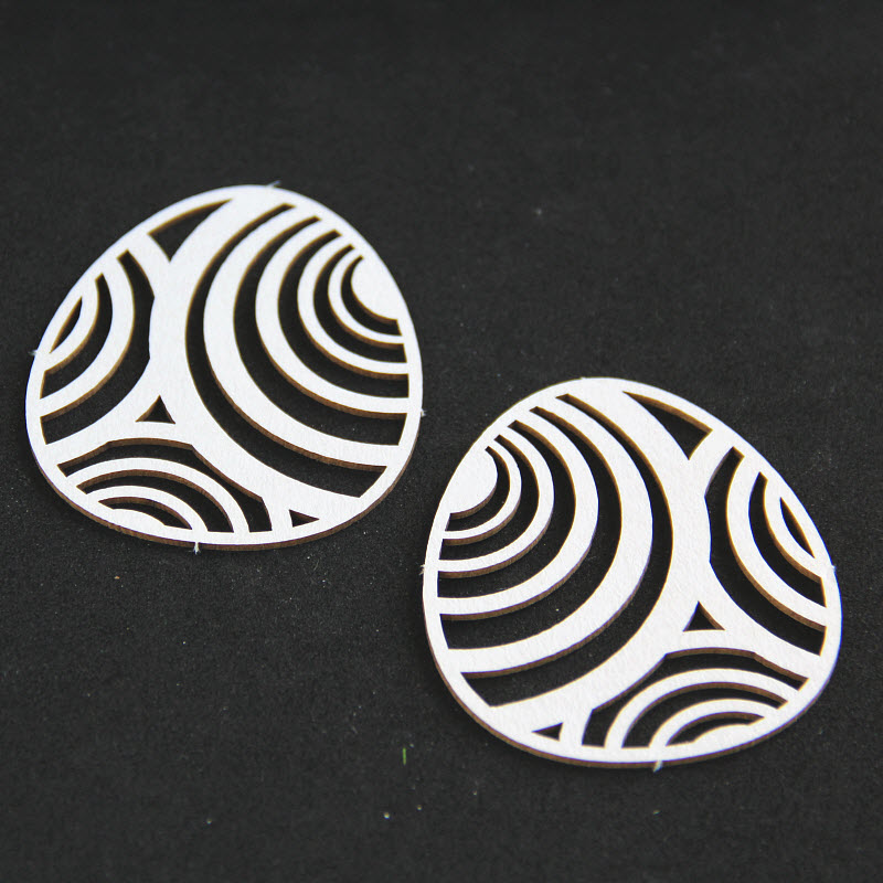 Výrezy z lepenky Veľkonočné vajíčka s pásikami, 1 sada