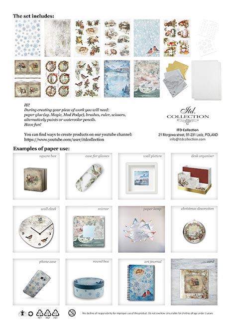 Kreatívny set Vianočný ryžového papiera