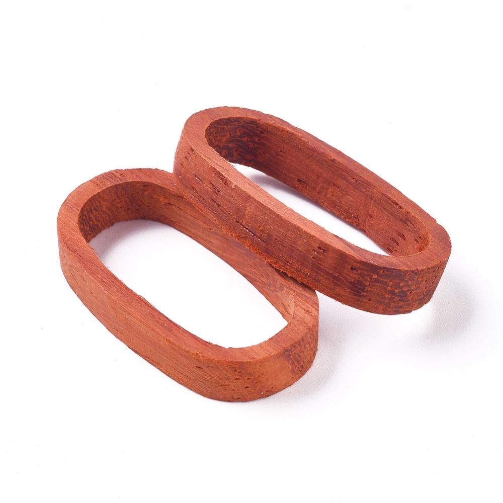 Rám zo santalového dreva, 29x15.7x5mm, 2 ks