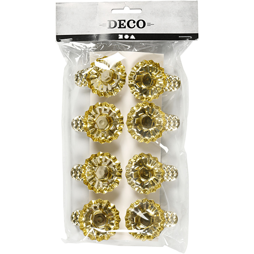 Klip na sviečky 4 cm, 8 ks