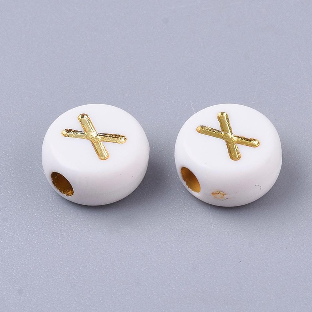 Korálky písmená 7x4 mm, 10 g