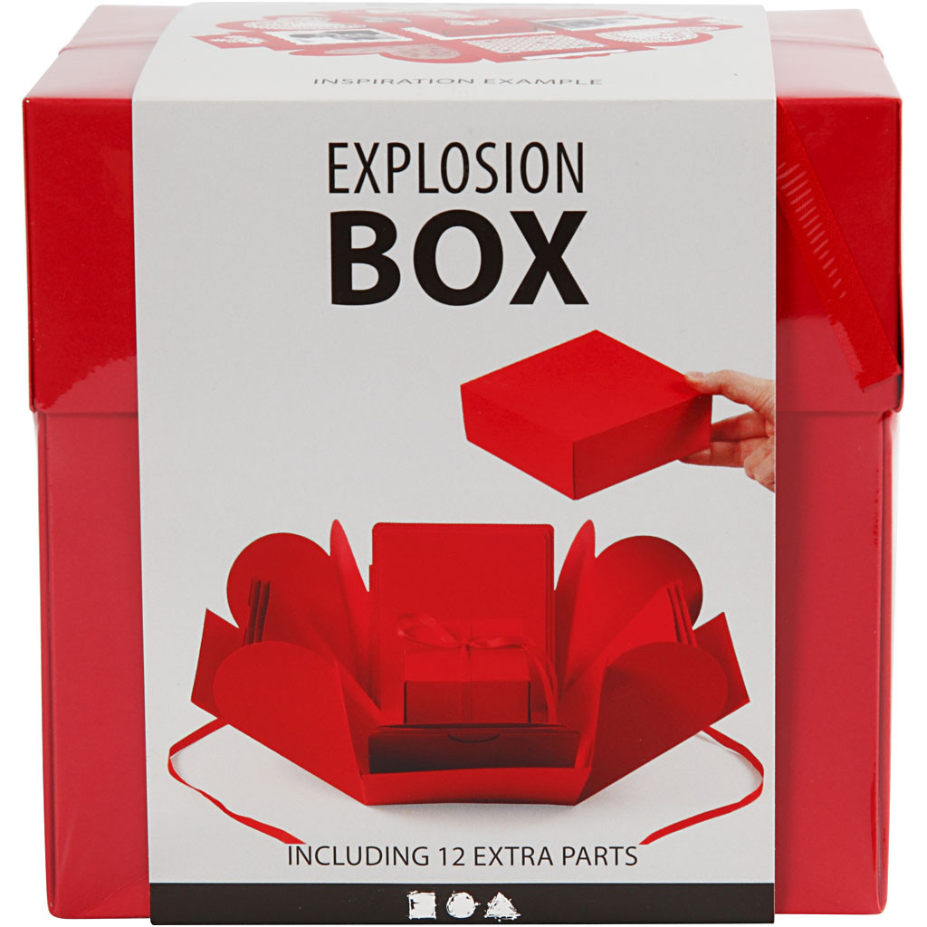 Explosion box, 7x7x7.5+12x12x12 cm