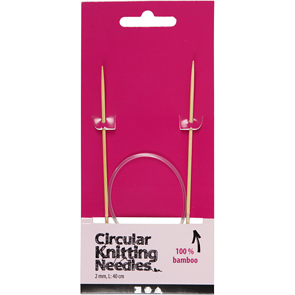 Bambusové okrúhle ihlice 2 mm, d:40cm, 1 ks
