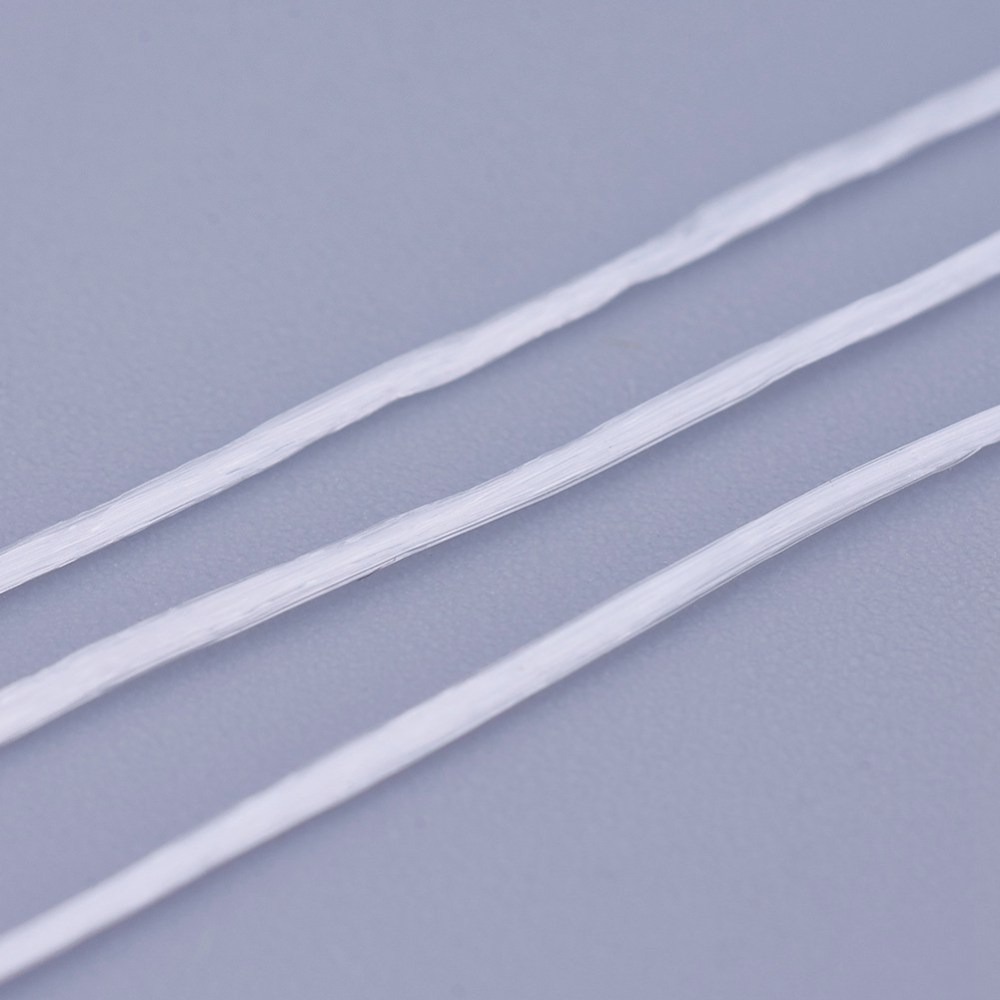 Plochá pevná elastická silikónová niť 0,8mm, 10m
