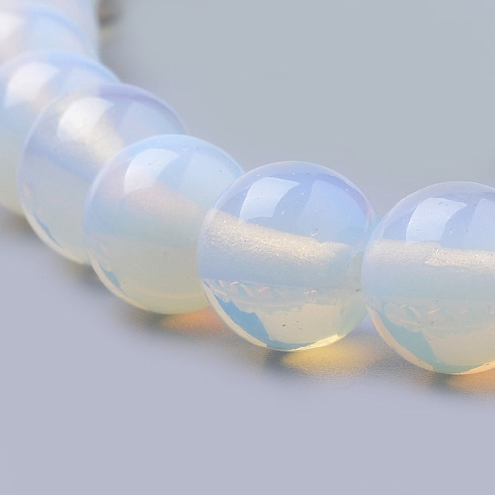 Korálky z prírodného kameňa Opalit 14mm, 28 ks