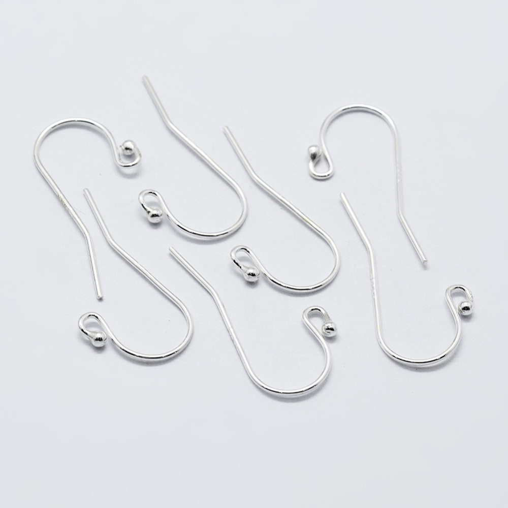 Náušnicový háčik zo striebra 24x11x1.8mm, 1 pár