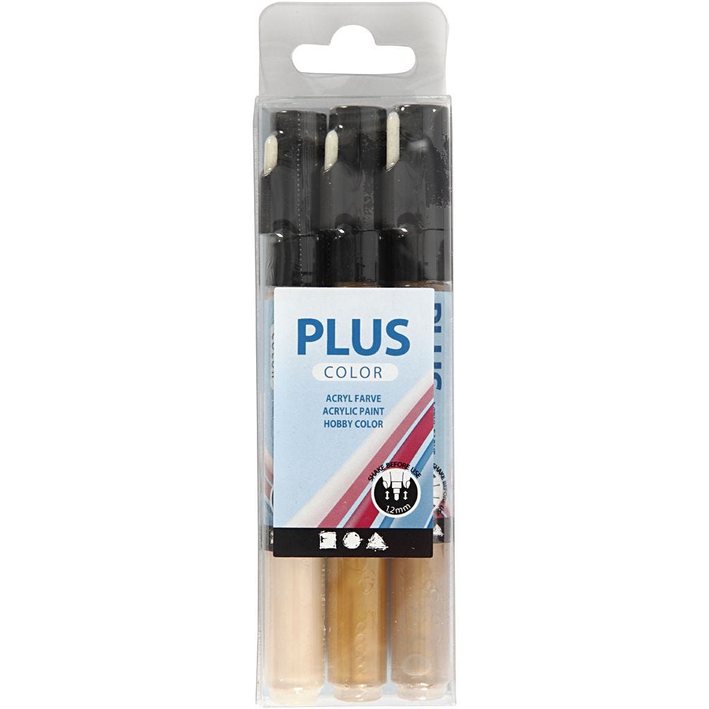 Plus Color akrylové fixky 1-2mm, 3ks