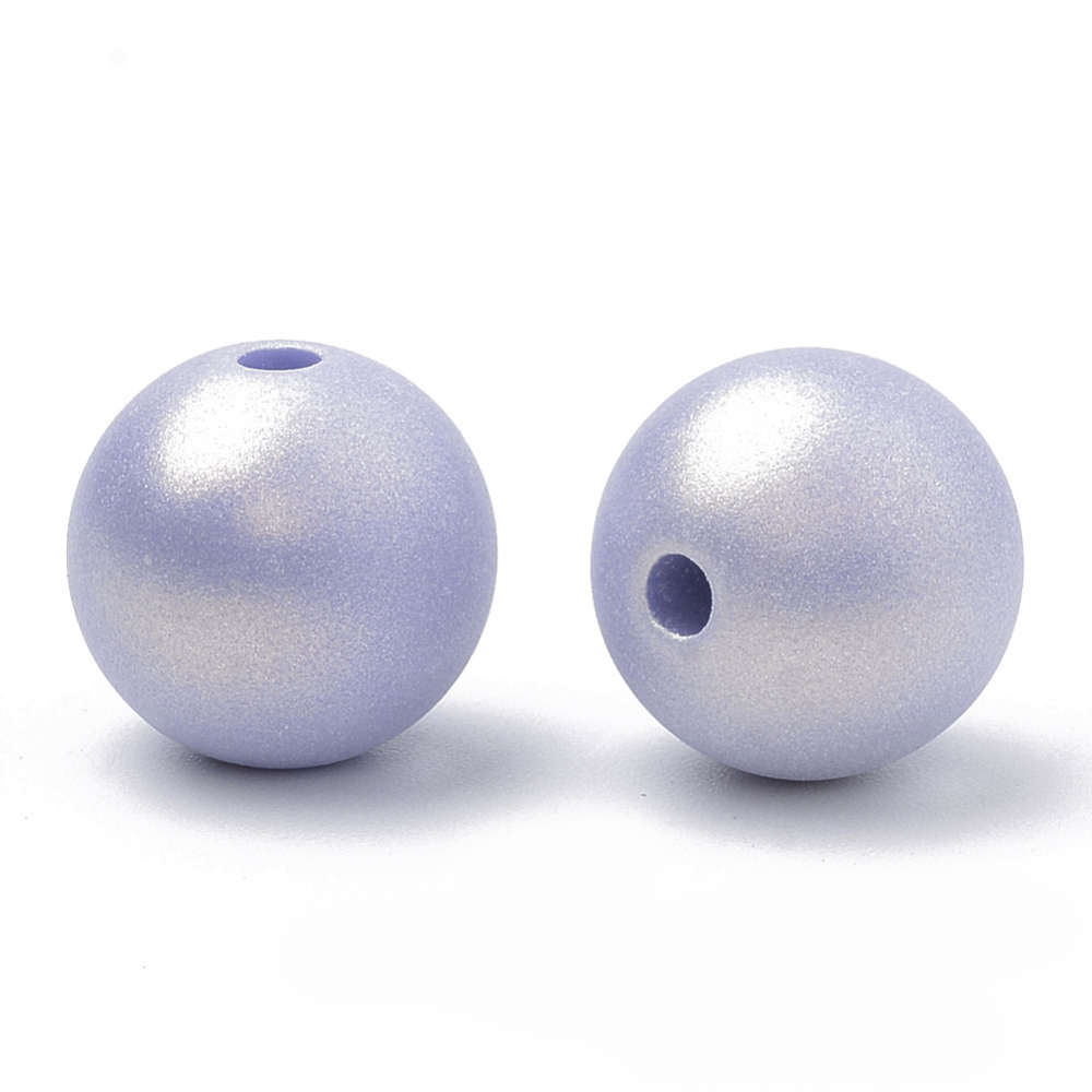 Plastové korálky 8mm, 10 g (cca 36 ks)