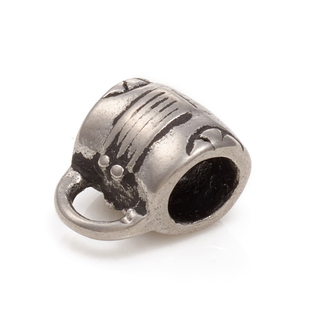 Korálka Kabelka z 304 nerezovej ocele 11x9.5x7mm, 2 ks