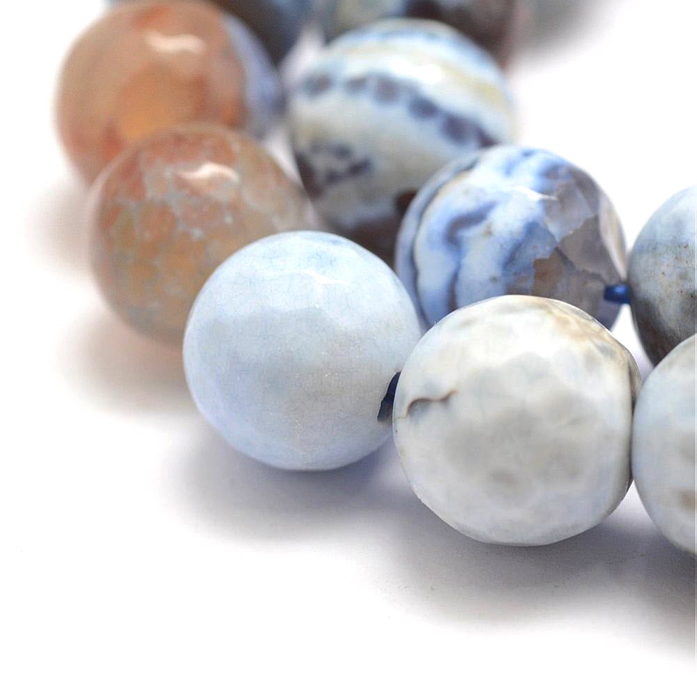 Achát (farbený a brúsený) korálky 12mm, 30 ks