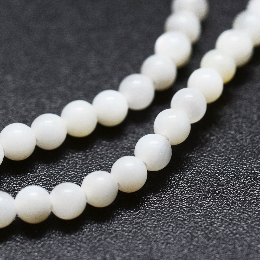 Korálky z Mušle 2.5mm, 190 ks