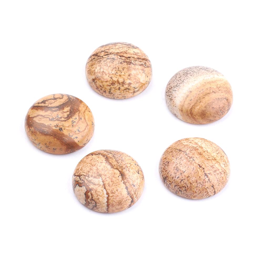 Jaspis kabošon 20x7mm, 1 ks