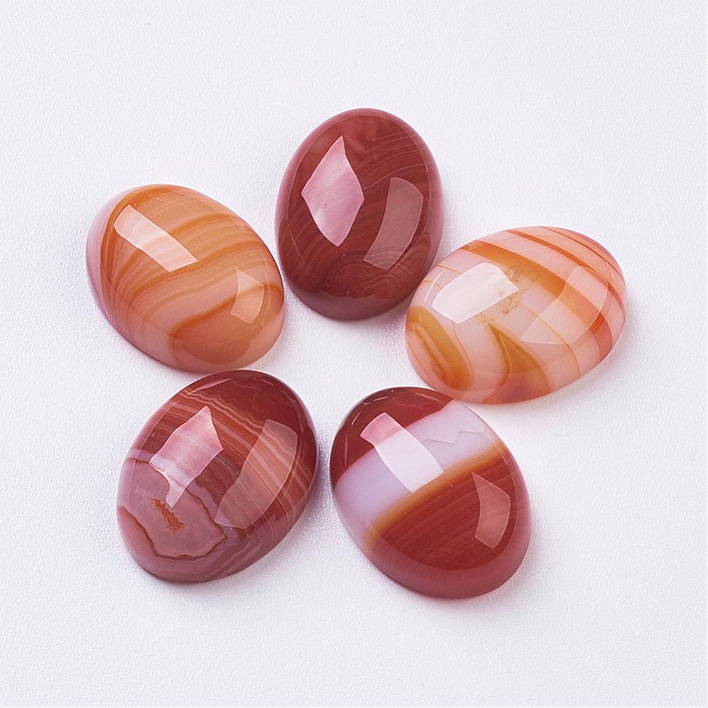 Achát (farbený) kabošon 16x12x6mm, 1 ks