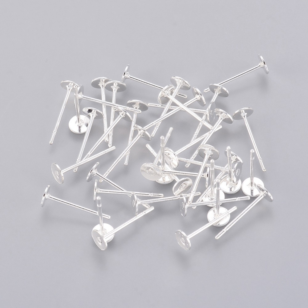 Puzeta na náušnice (bezolovnaté a bez kadmia) 12x4mm, 10 ks