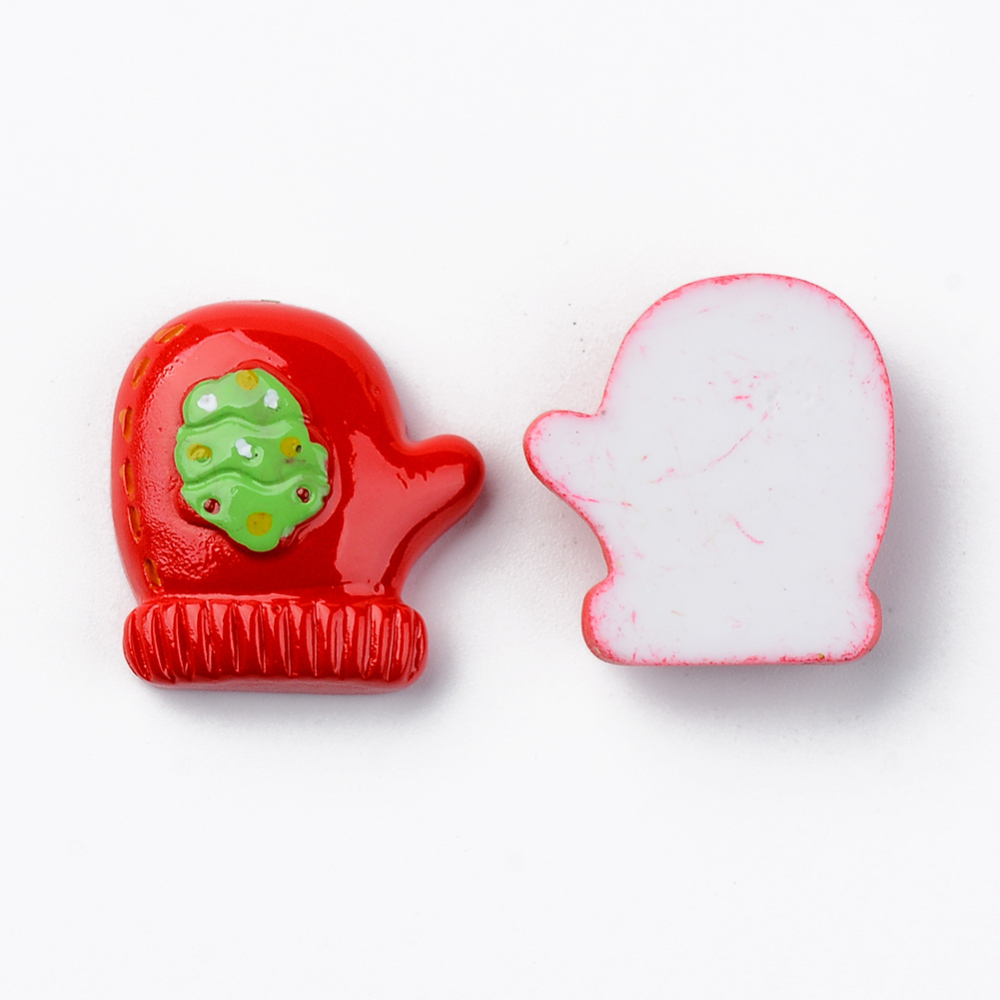 Plastové vianočné ozdoby Rukavice 24.5x23x8mm, 10 ks