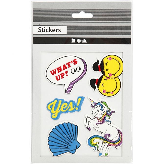 Penové nálepky Whats up 12,2x17,75 cm, 1 ks