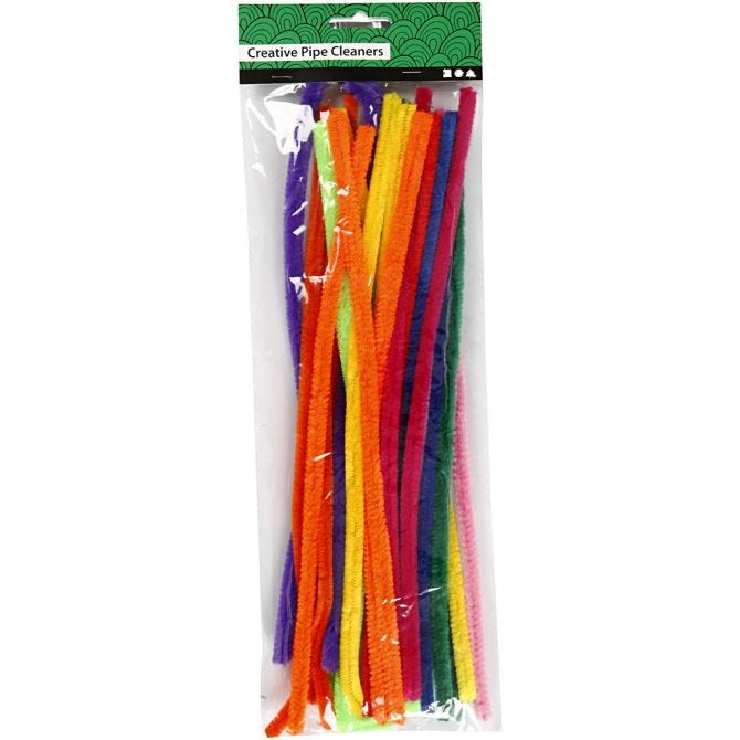 Chlpatý drôt Mix 30cm, hrúbka 6mm, 50 ks